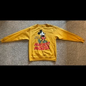 Walt Disney World Resort gold/mustard sweatshirt, size medium